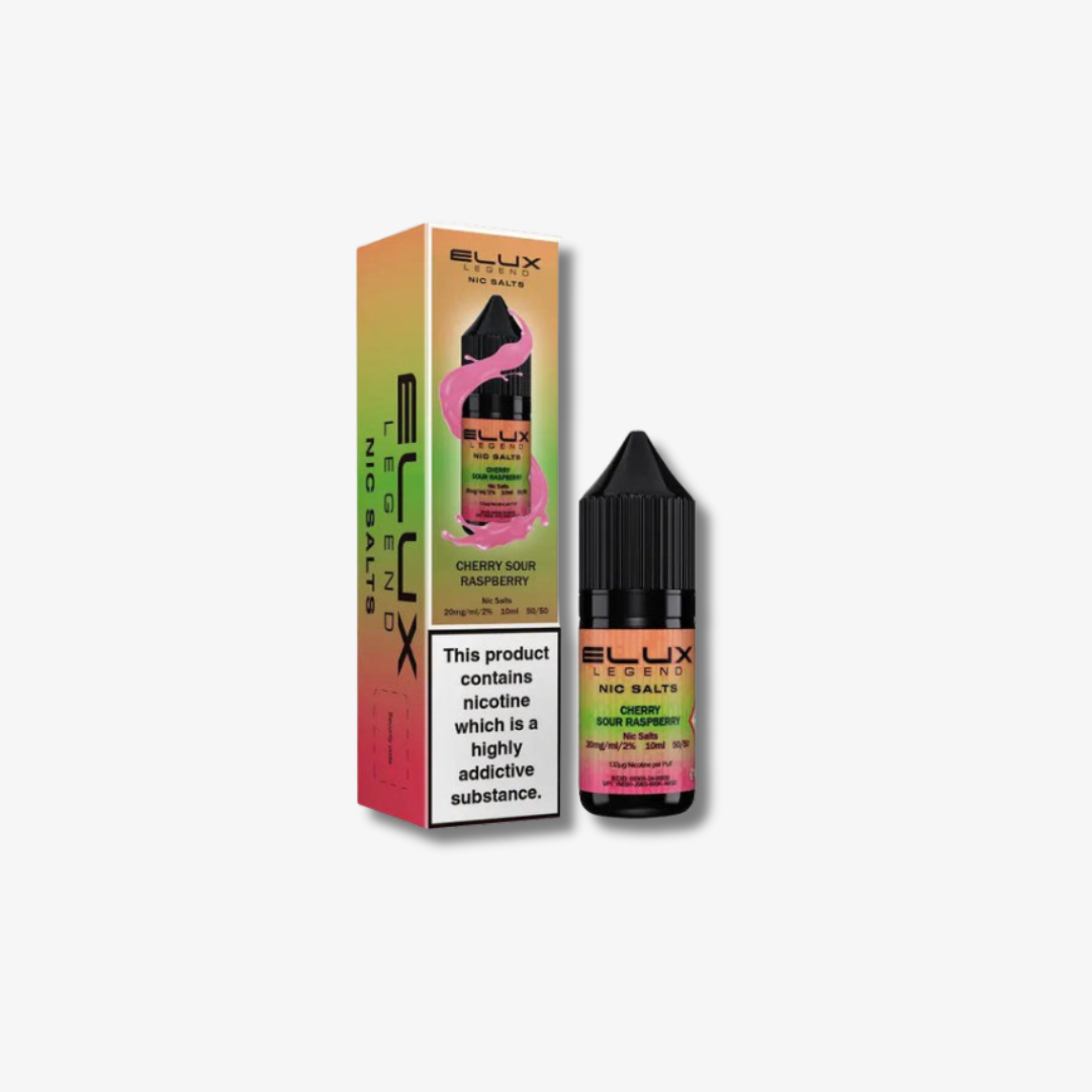 Cherry Sour Raspberry Nic Salt E-Liquid by Elux Legend 10ml bottle 10mg e-liquid