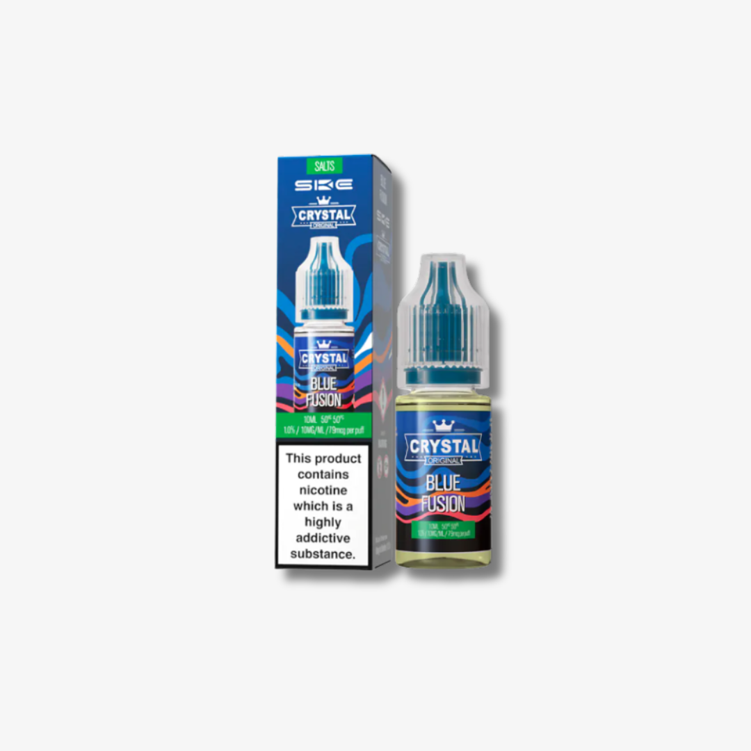 Crystal Nic Salts - Blue Fusion - 10ml E-liquid bottle 10mg e-liquid