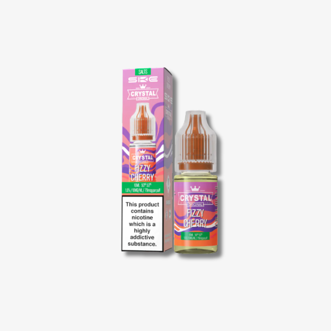 Crystal Nic Salts - Fizzy Cherry - 10ml E-liquid bottle 10mg e-liquid