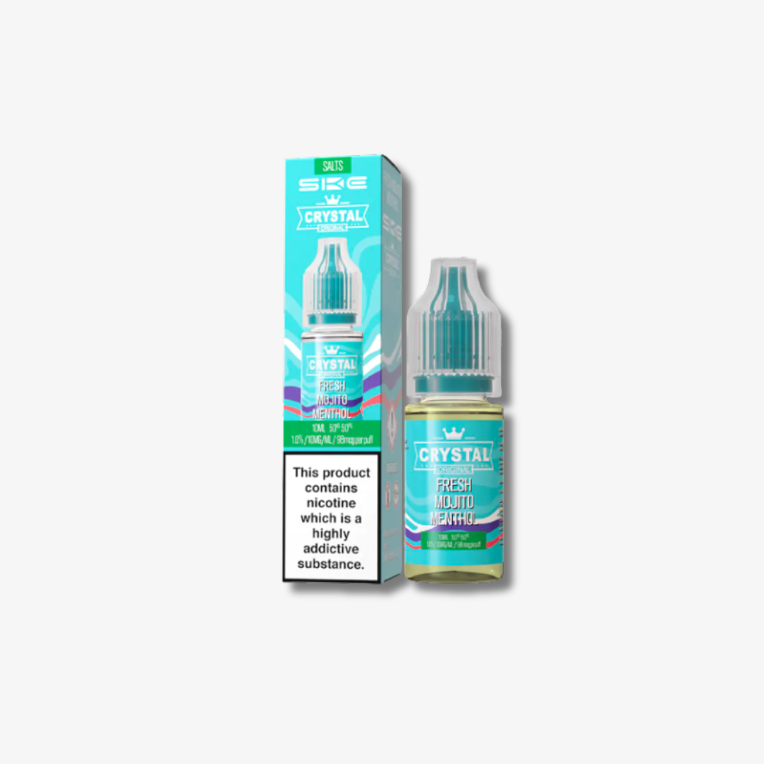 Crystal Nic Salts - Fresh Mojito Menthol - 10ml E-liquid bottle 10mg e-liquid