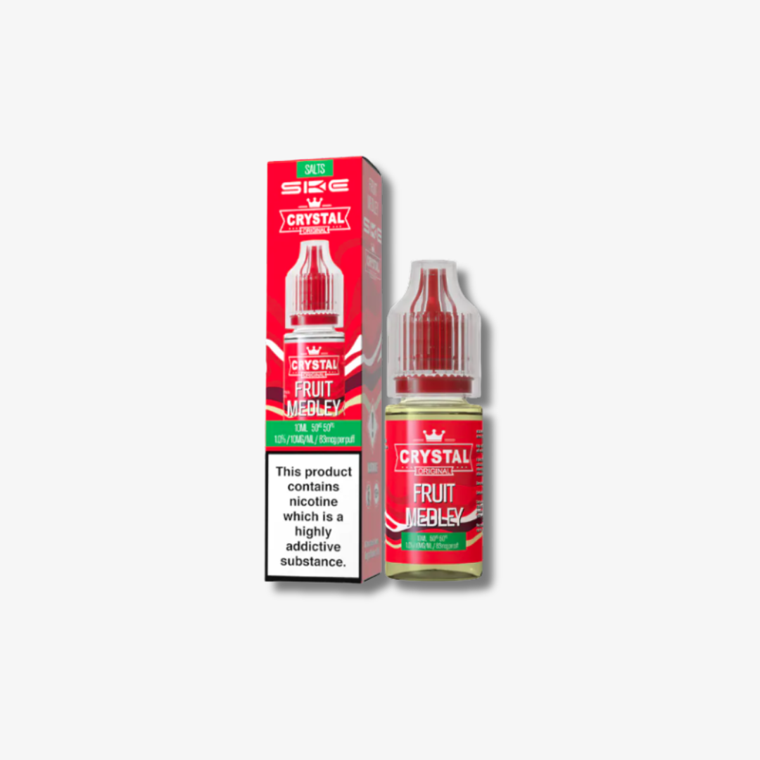 Crystal Nic Salts - Fruit Medley - 10ml E-liquid bottle 10mg e-liquid