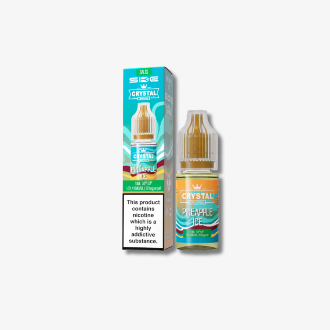 Crystal Nic Salts - Pineapple Ice - 10ml E-liquid bottle 10mg e-liquid