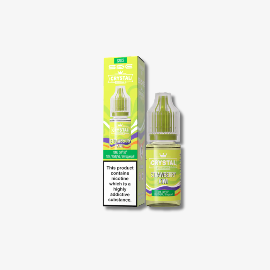 Crystal Nic Salts - Strawberry Kiwi - 10ml E-liquid bottle 10mg e-liquid