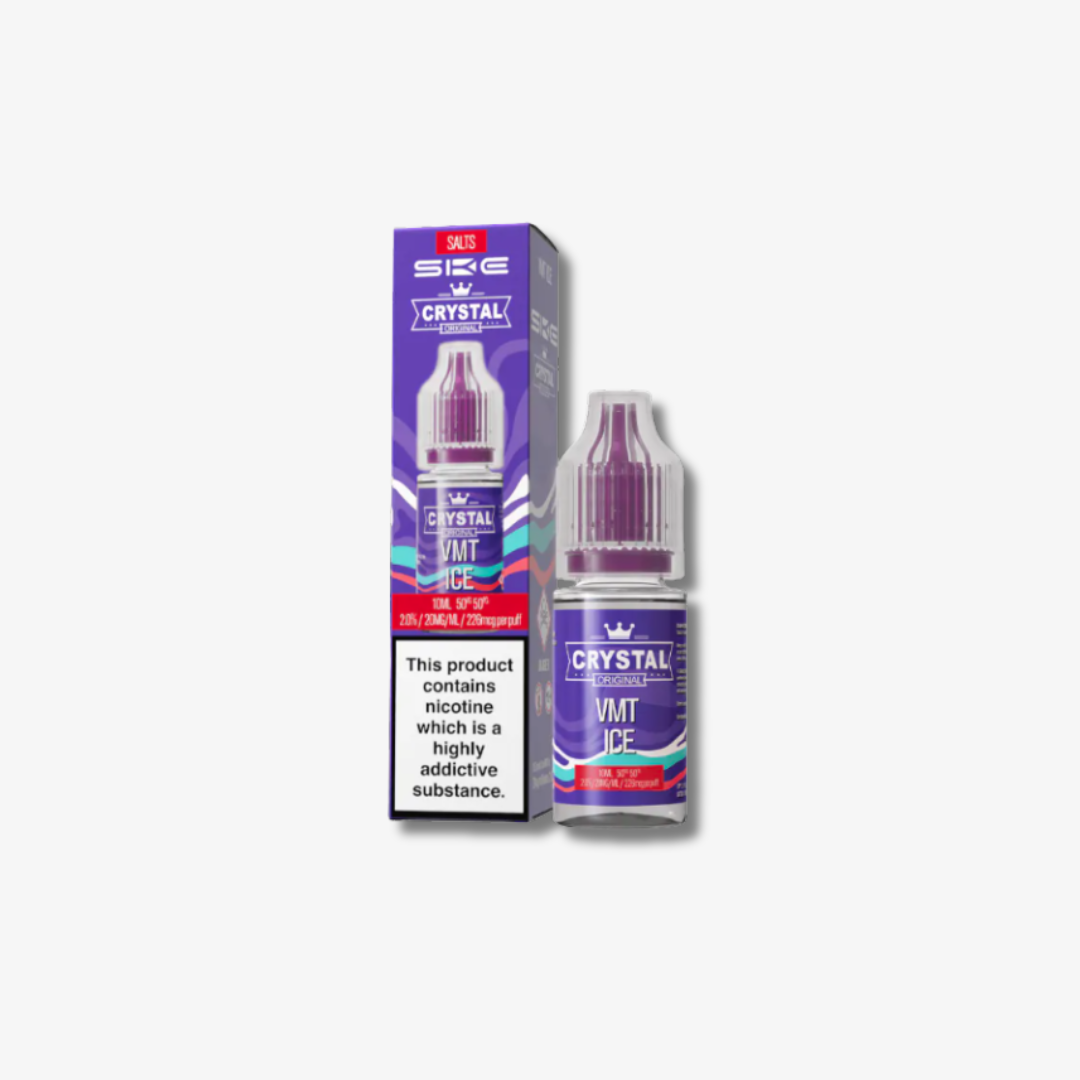 Crystal Nic Salts - VMT Ice - 10ml E-liquid bottle 10mg e-liquid