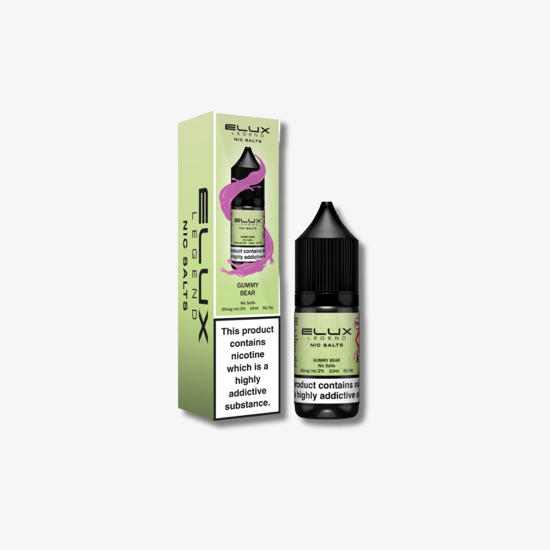 Gummy Bear Nic Salt E-Liquid by Elux Legend 10ml bottle 10mg e-liquid