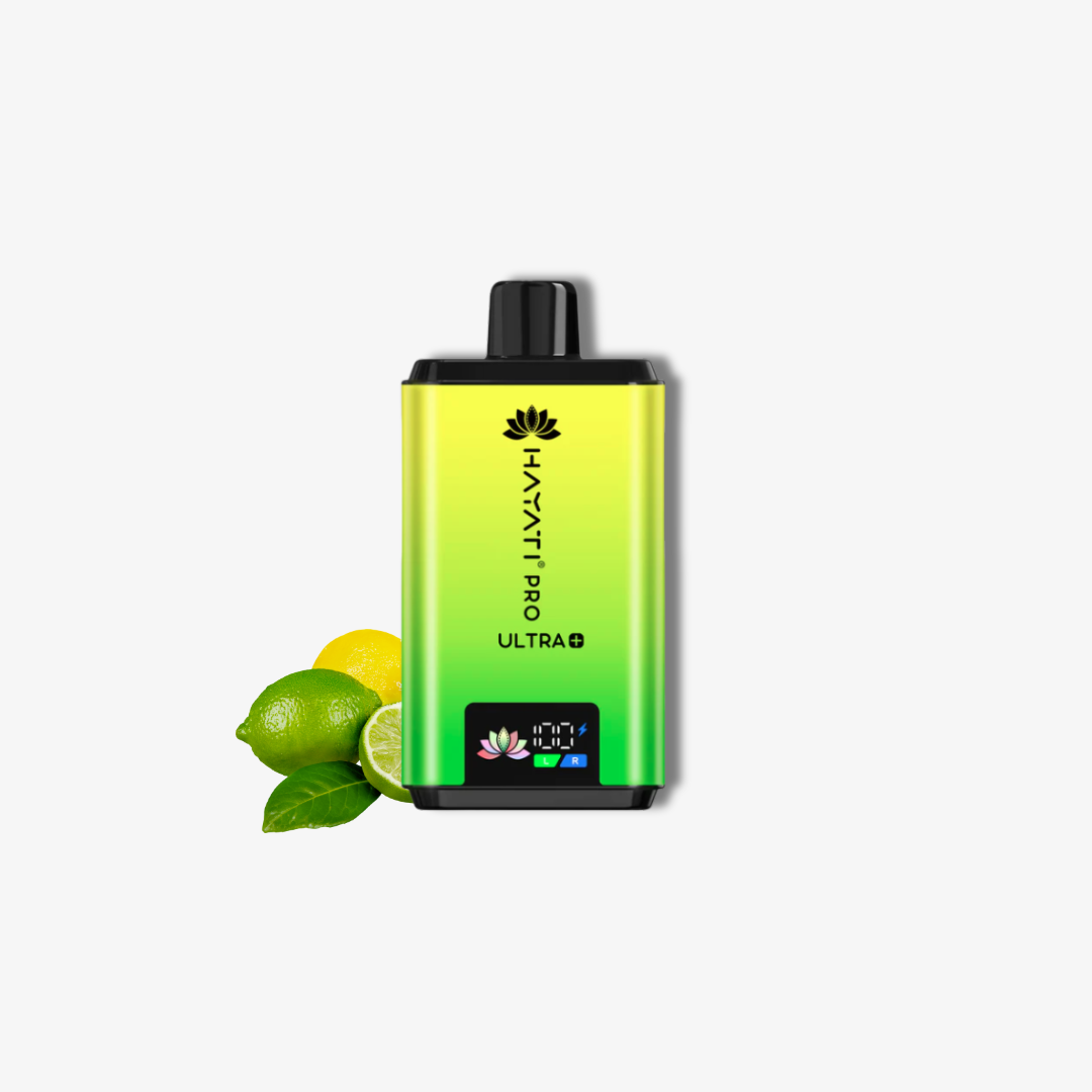 Hayati Pro Ultra Plus 25k Puffs Vape Kit Lemon Lime vape device