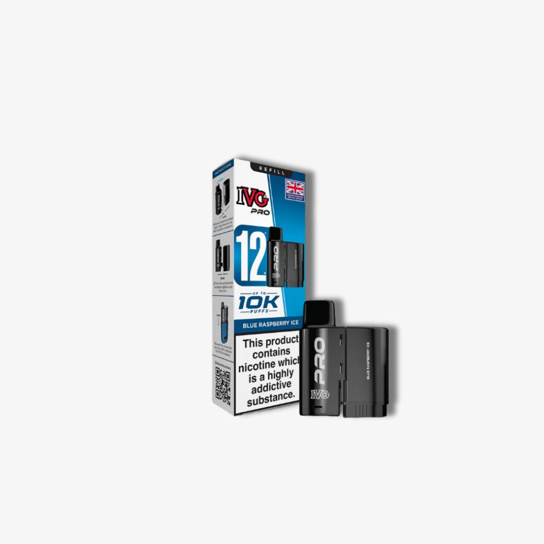 IVG Pro Blue Raspberry Ice Refill vape device