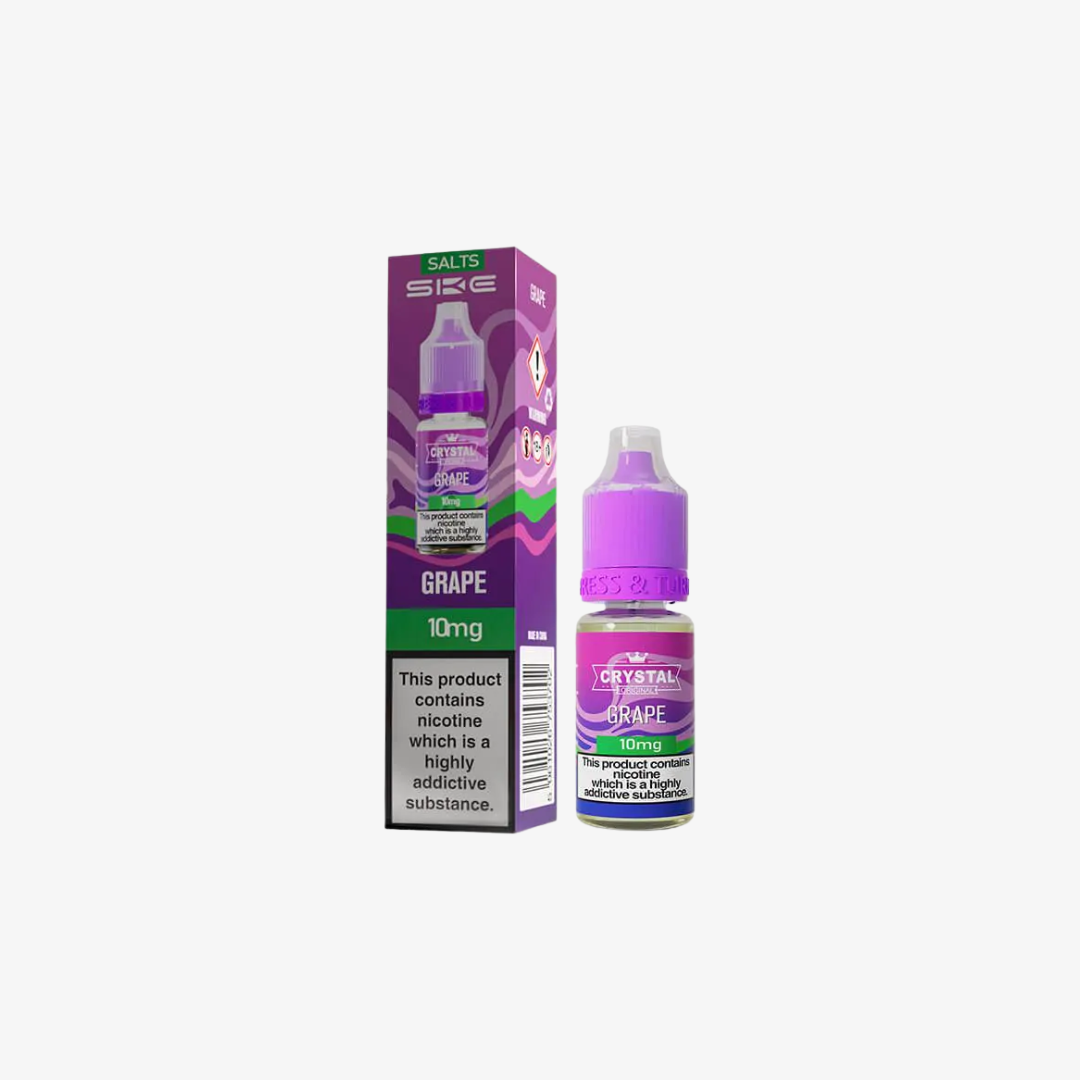 Crystal Nic Salts - Grape - 10ml E-liquid