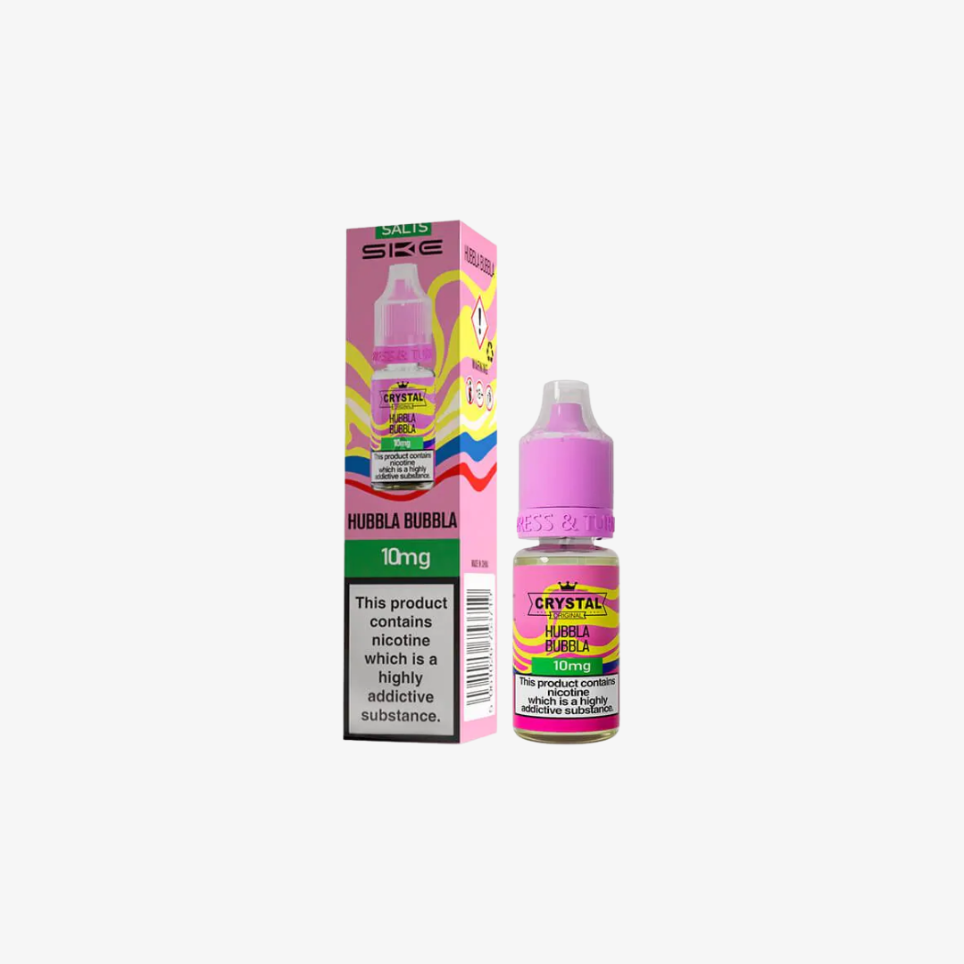 Crystal Nic Salts - Hubbla Bubbla - 10ml E-liquid
