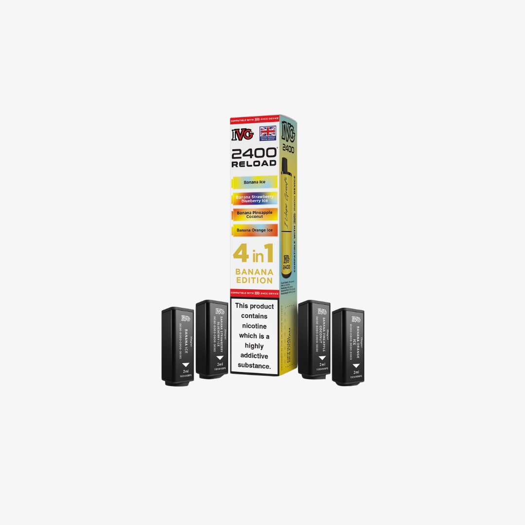 IVG 2400 4 In 1 Banana Edition Reload Pods