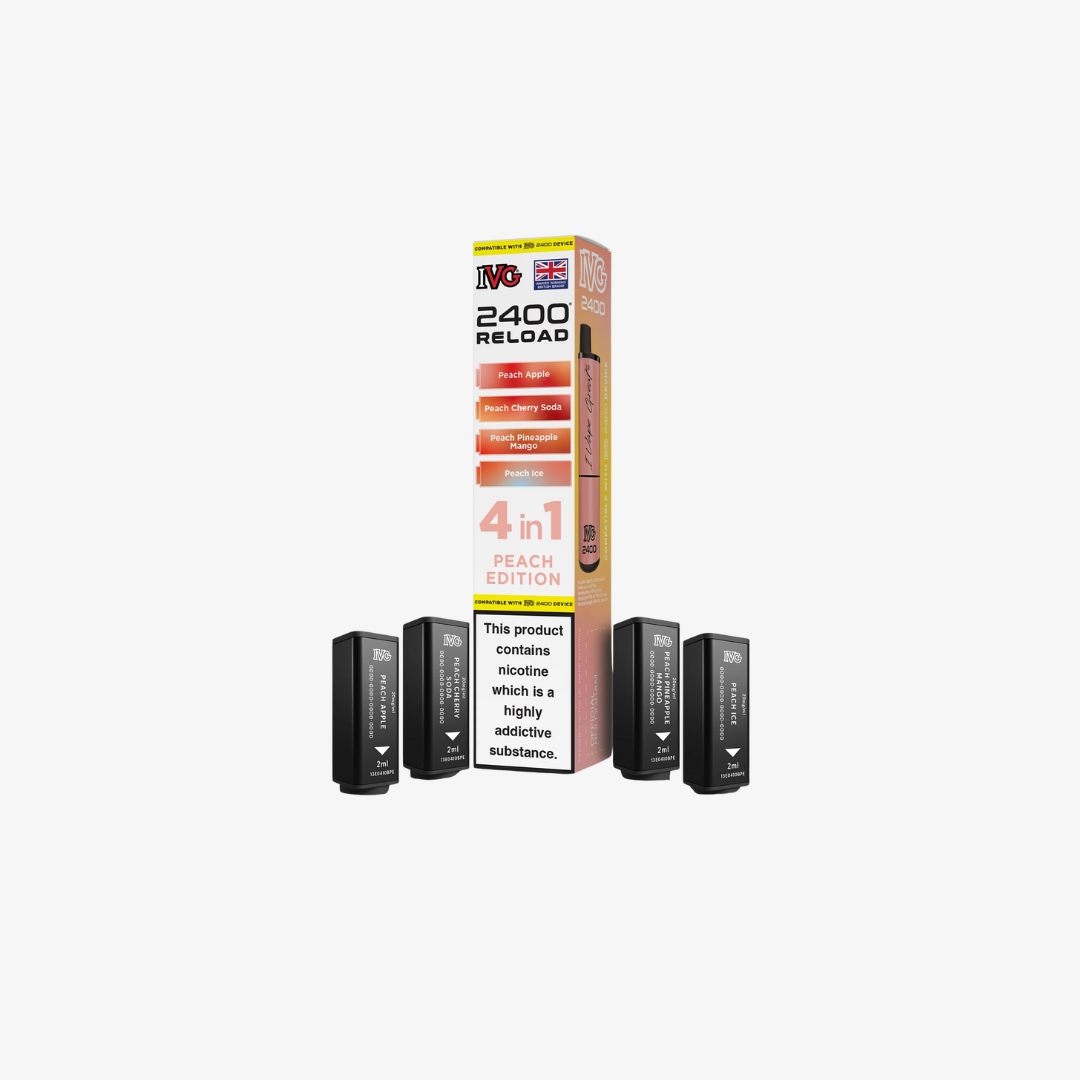 IVG 2400 4 In 1 Peach Edition Reload Pods