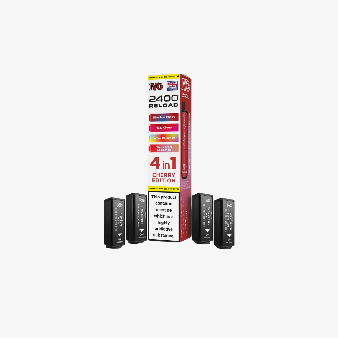 IVG 2400 4 In 1 Cherry Edition Reload Pods