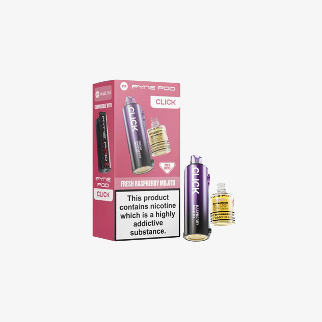 Fresh Raspberry Mojito Pyne Pod Click Refill vape device