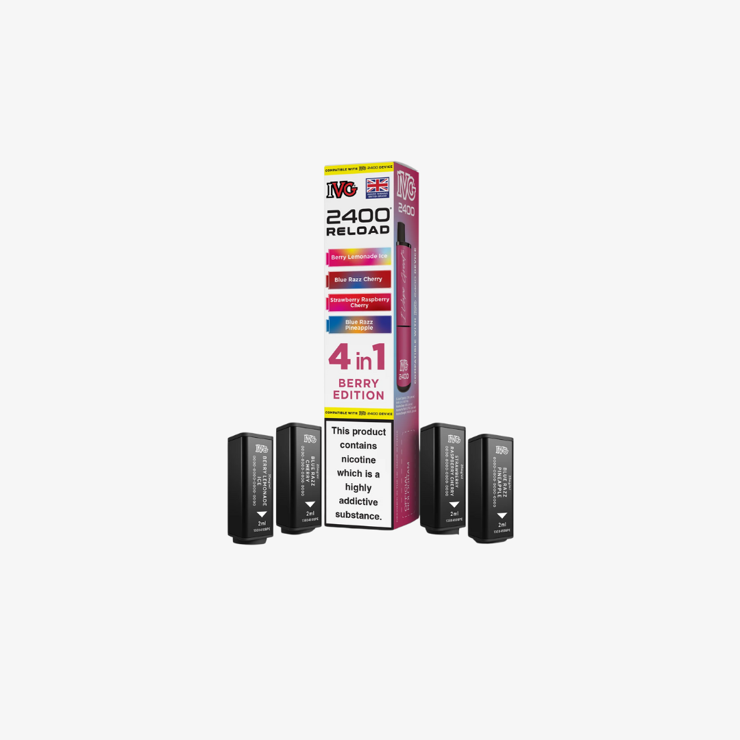 IVG 2400 4 In 1 Berry Edition Reload Pods