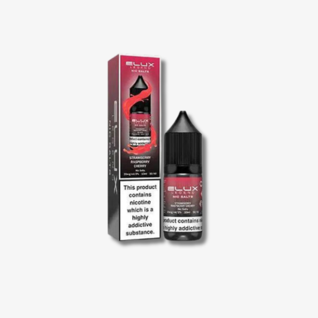Strawberry Raspberry Cherry Nic Salt E-Liquid by Elux Legend 10ml bottle 10mg e-liquid